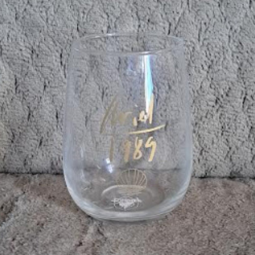 NEW Disney Designer Collection Premiere Series ARIEL Signed Stemless Glass